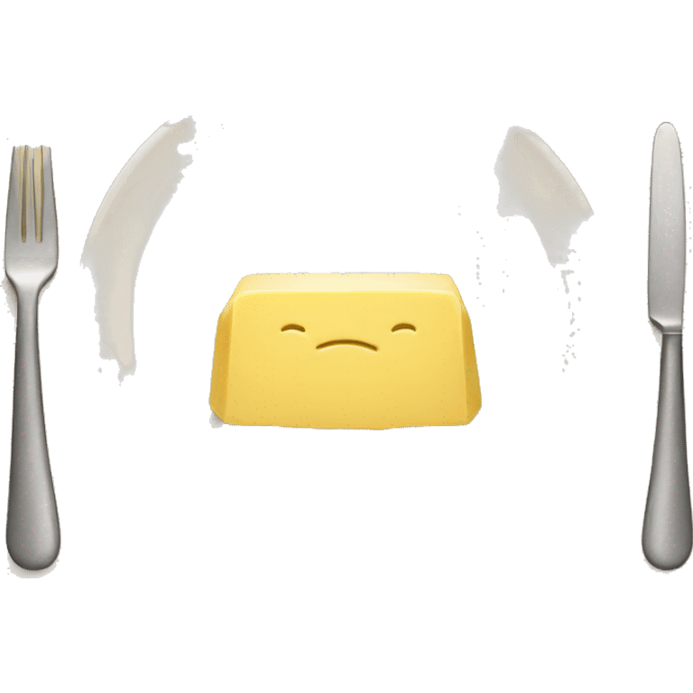 butter emoji in plate emoji