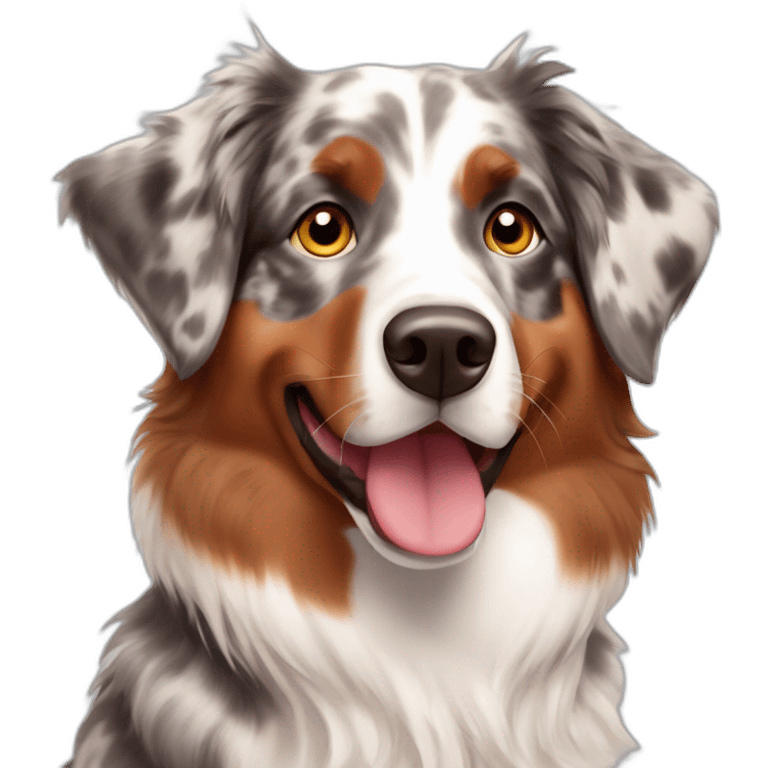 red merle australian shepherd emoji