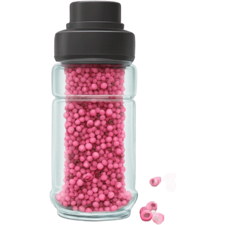 pink peppercorn in grinder bottle emoji