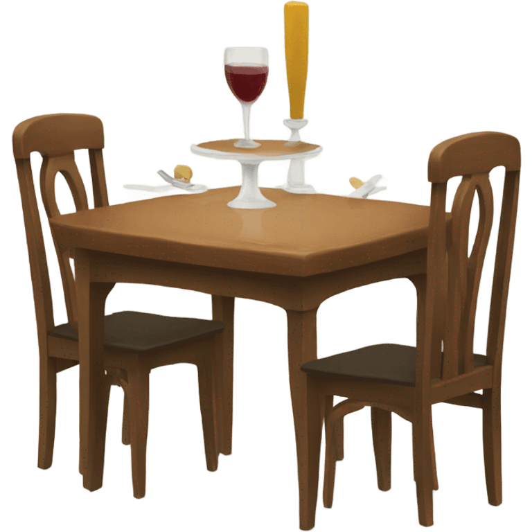 dining table for two emoji