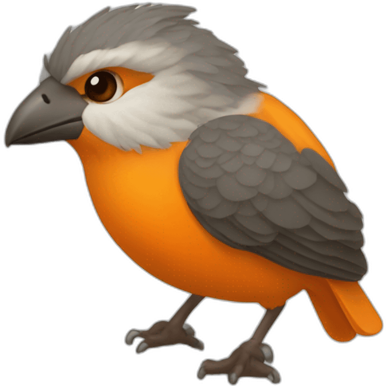 Animal orange tronçonneuse emoji