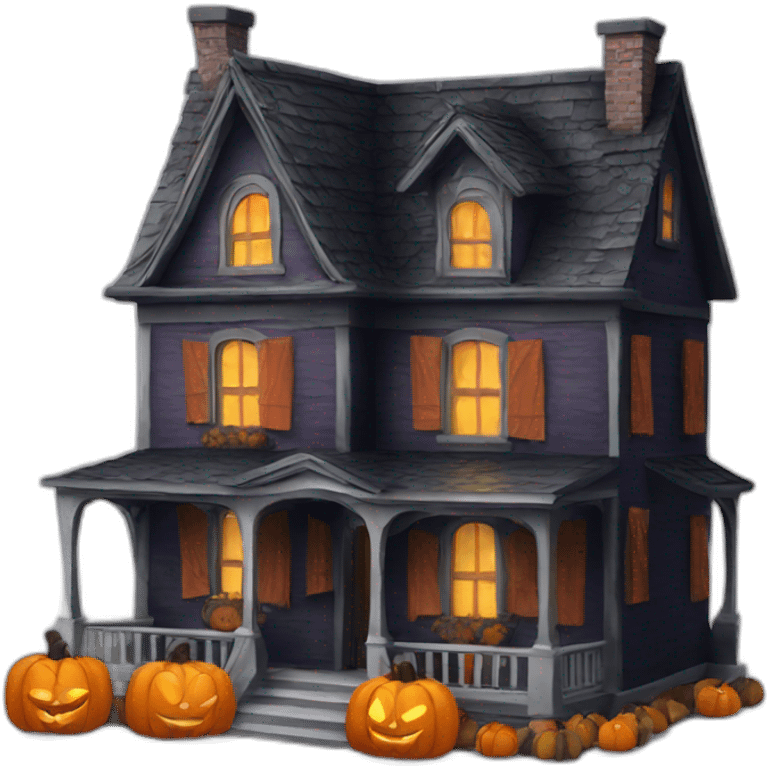 Halloween house emoji