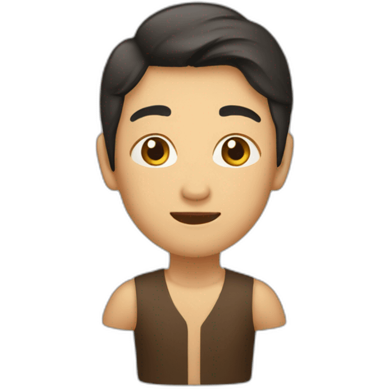 Asiatique brun emoji