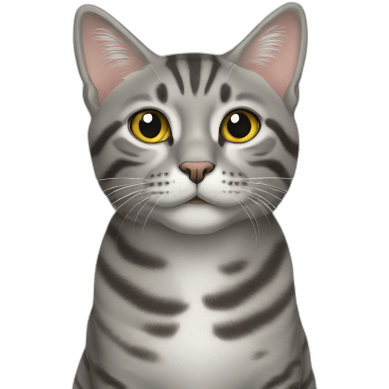 two gray tabby cats emoji