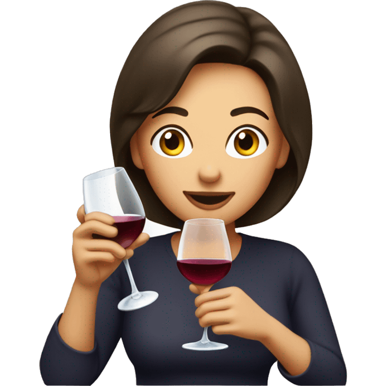 Mom Drinking wine directly out of decanter emoji