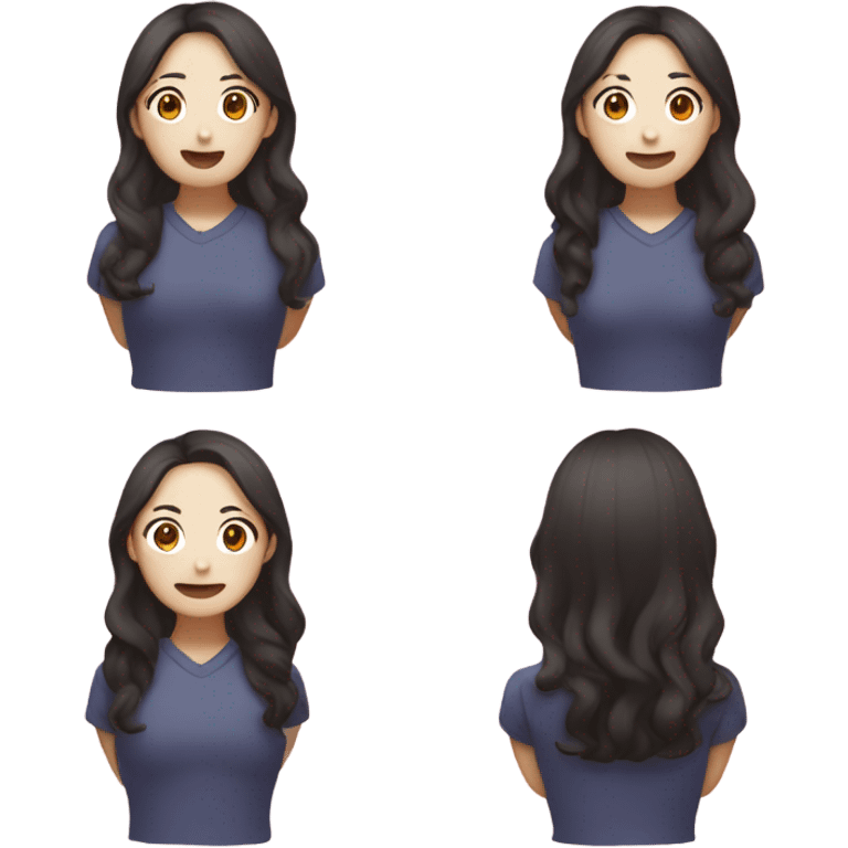 Make a emoji based on Kim winter/Kim minjeong of aespa, full body emoji. emoji