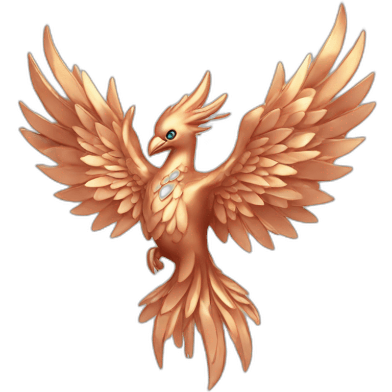 Rose Gold Phoenix Head emoji