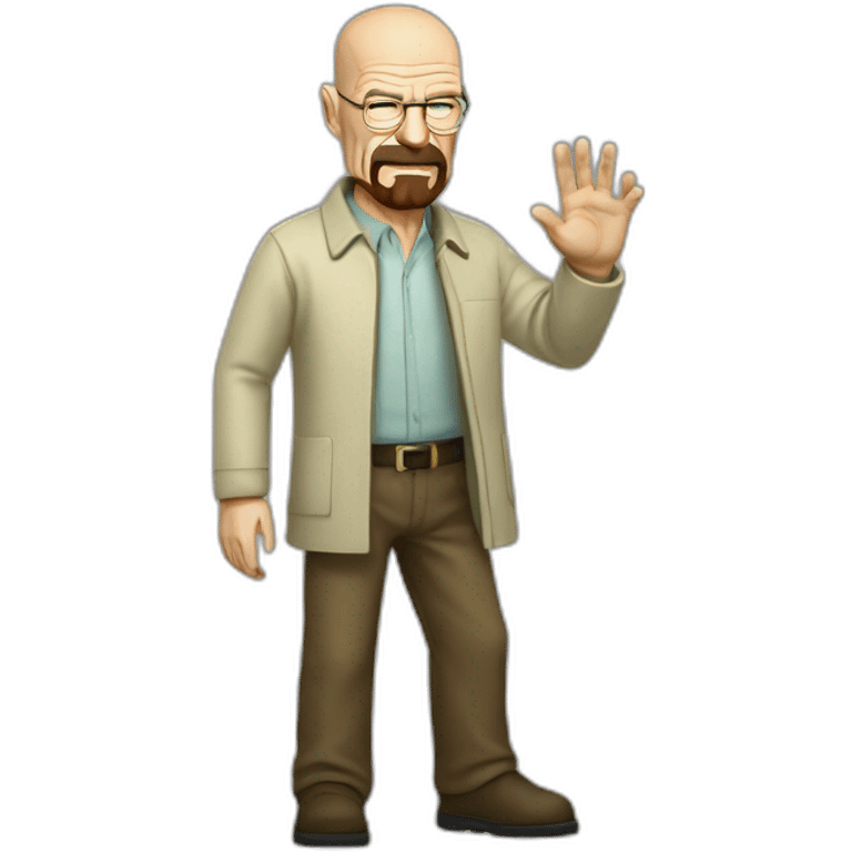 walter white waving emoji