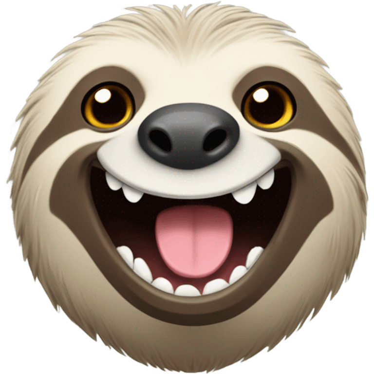 smiled sloth emoji