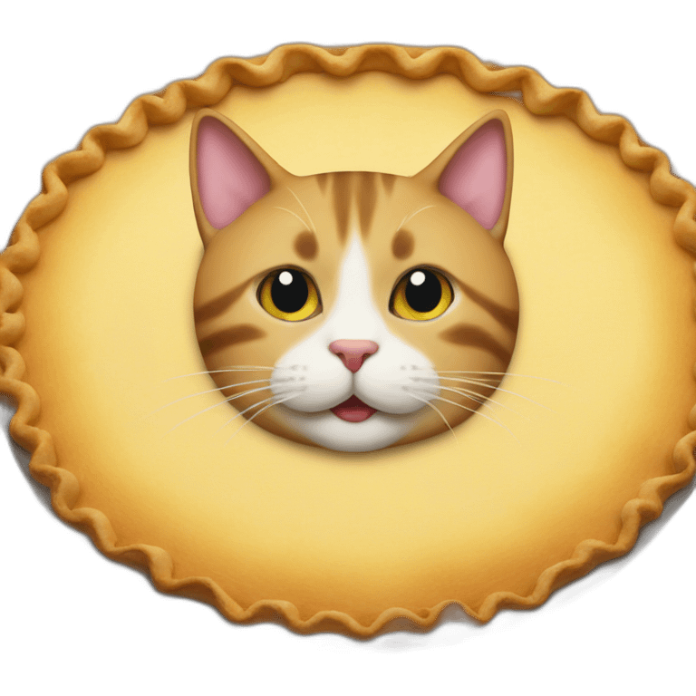 cat in the pie emoji