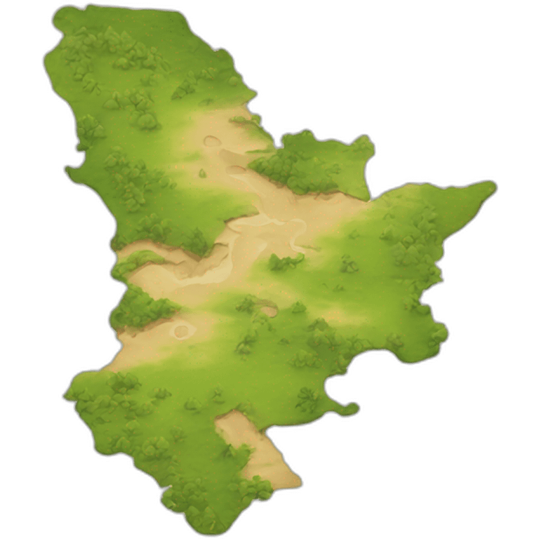 Médéa province shape map emoji