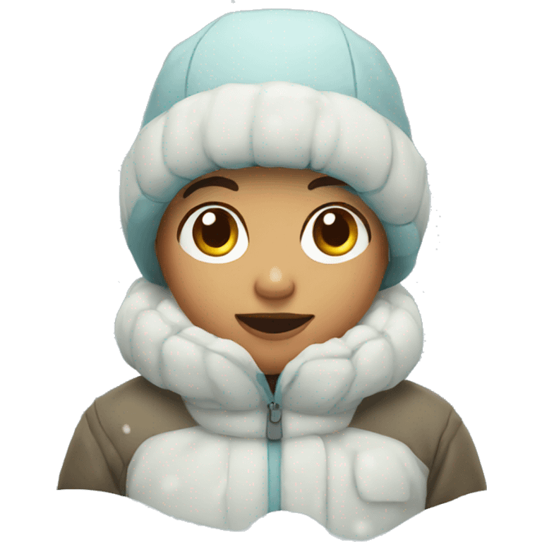 child in snow  emoji