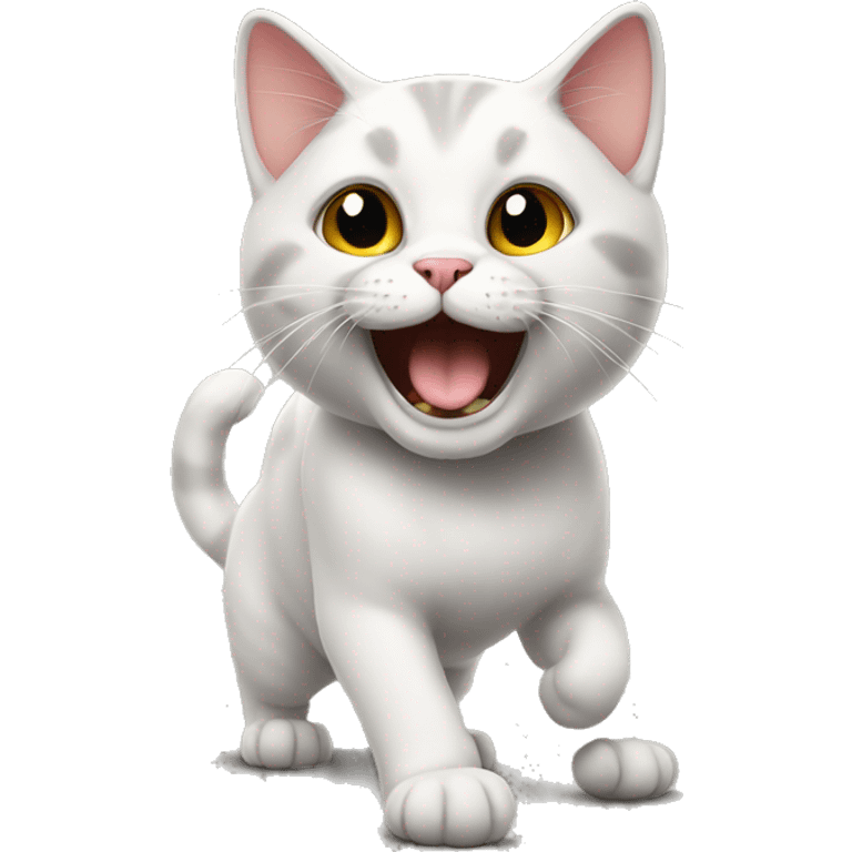 British cat having fun emoji