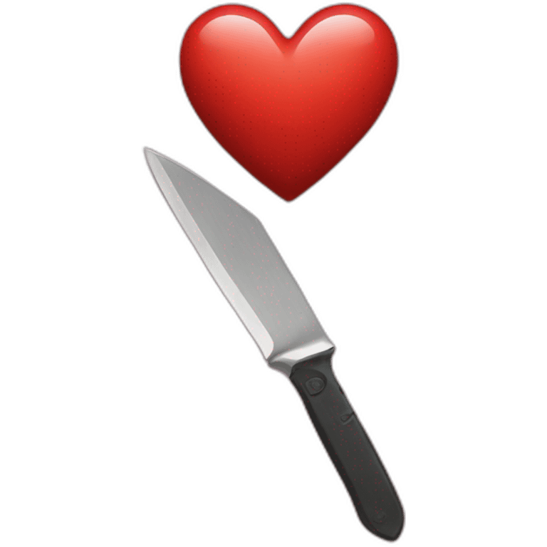 Heart and knife  emoji