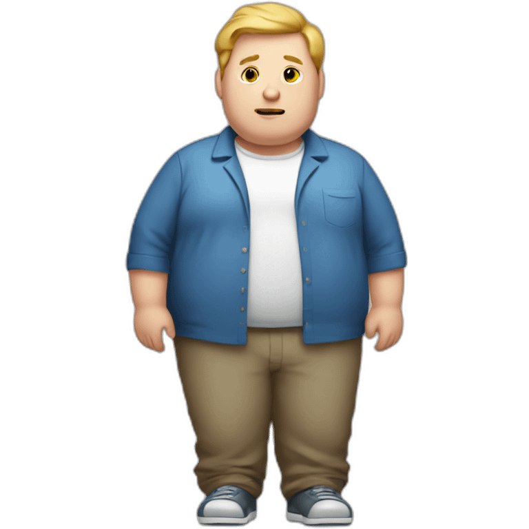 Obese white male emoji