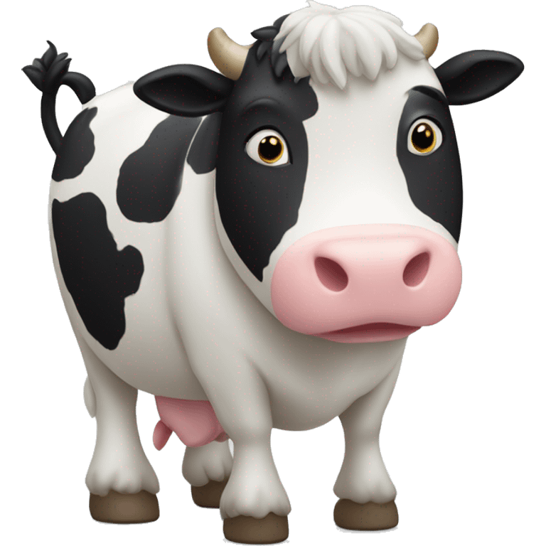 Une vache qui jongle emoji