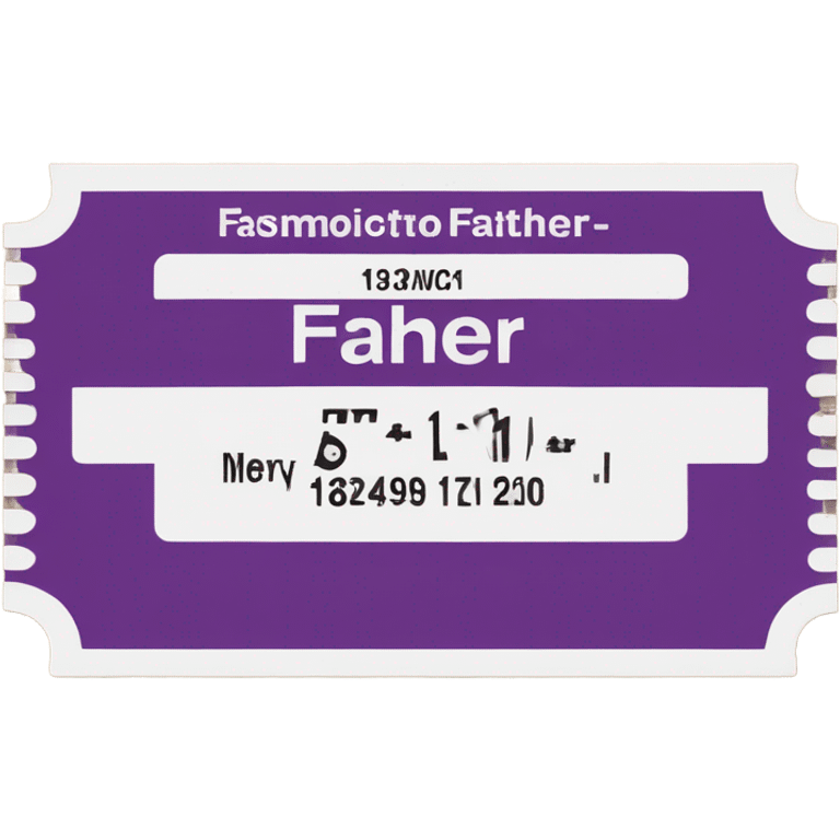 A movie ticket that says “FAHIER” emoji