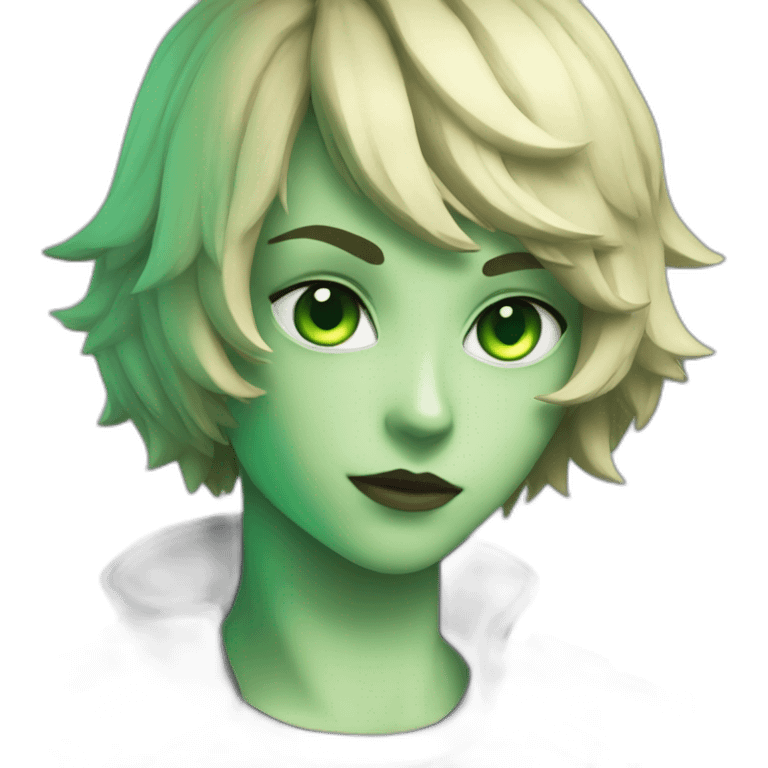 chat noir au yeux vert emoji