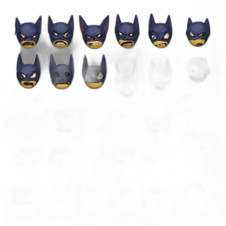 Bat men emoji