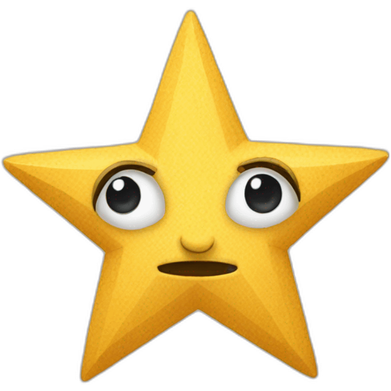 Star made with pencil emoji