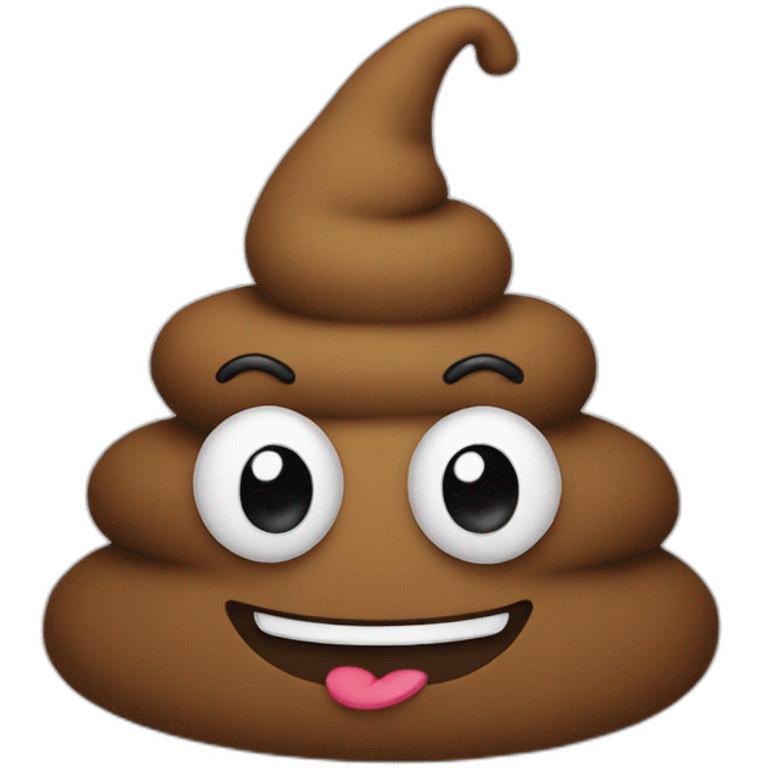 poop with a hat emoji