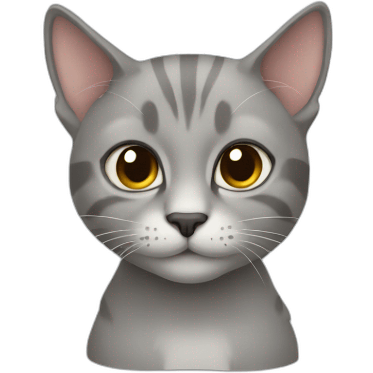 Gato gris emoji