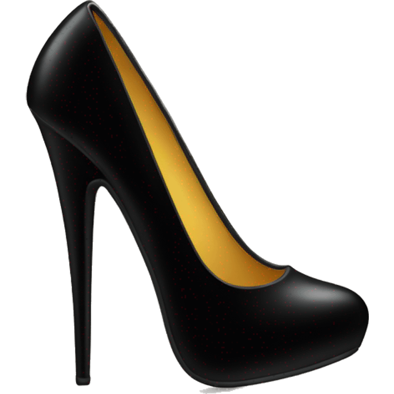 Black high heel emoji