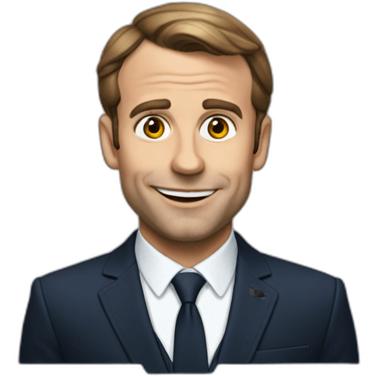 Macron surpris emoji