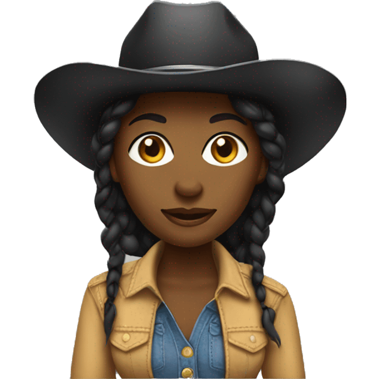 Black Cowgirl emoji