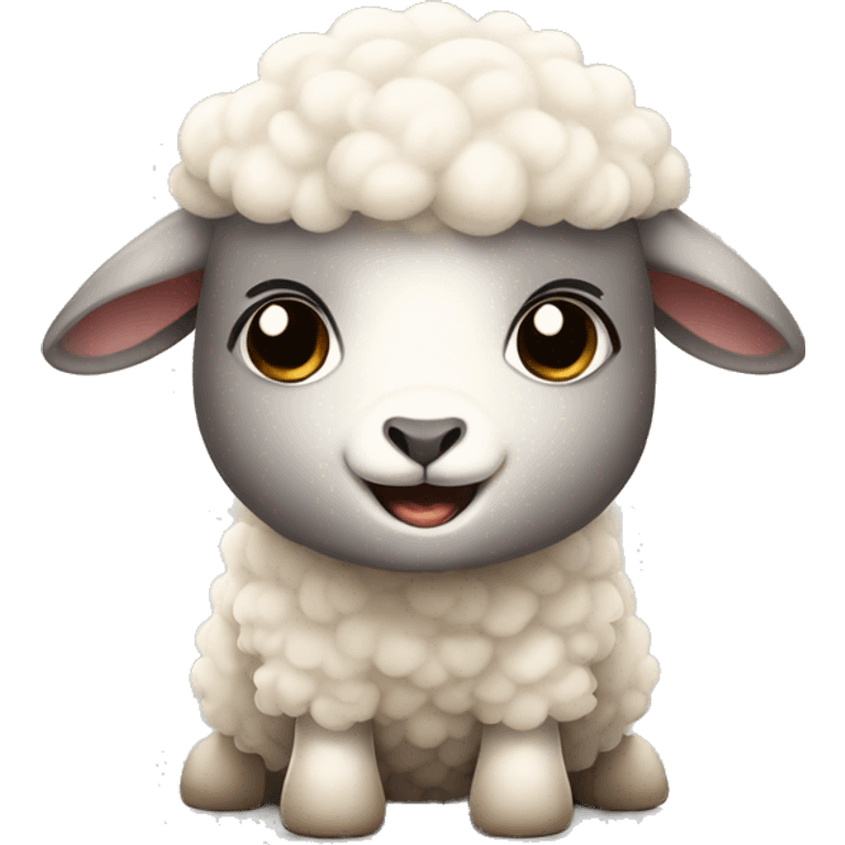 Cute baby sheep emoji