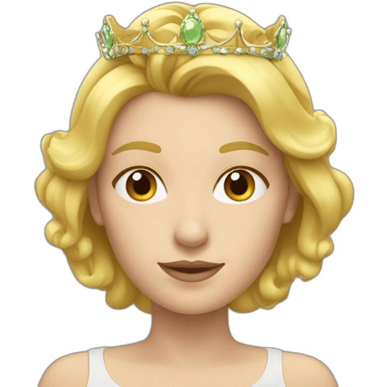 une-femme-blonde-avec-une-couronne- emoji