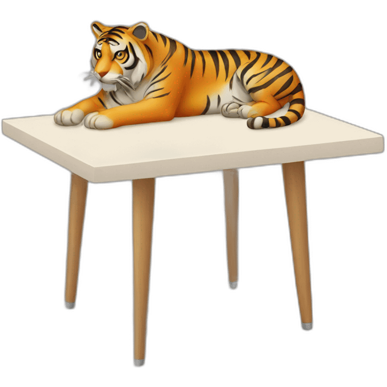 Tiger table emoji