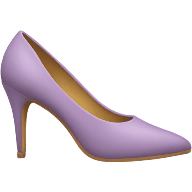 light purple pointed toe shoes emoji