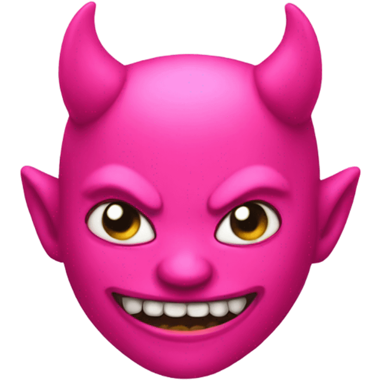 Pink devil emoji