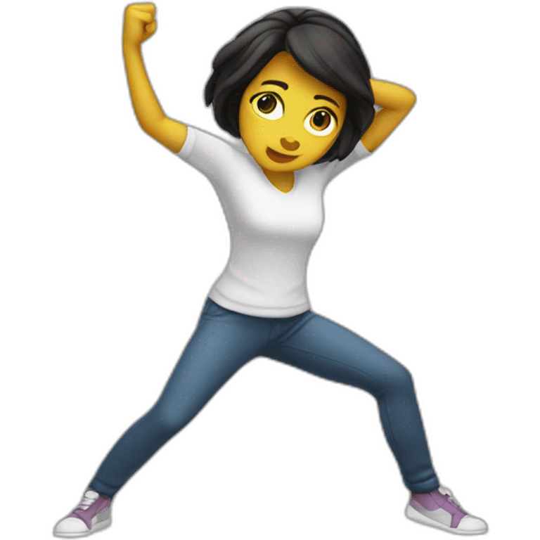 Femme dab emoji