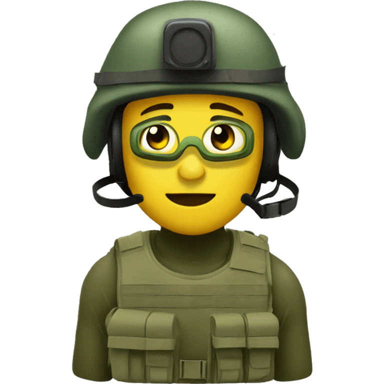 Soldier night vision goggles emoji