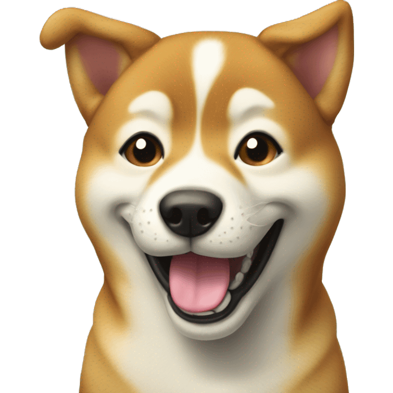 siba-inu dog smiling  emoji