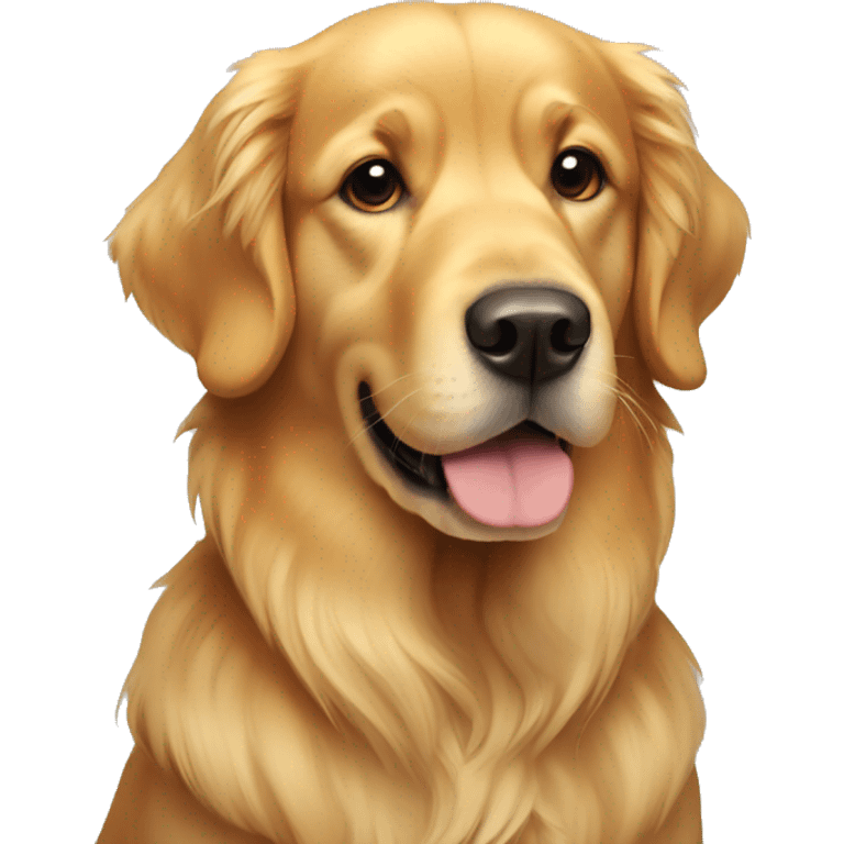 A golden retriever  emoji