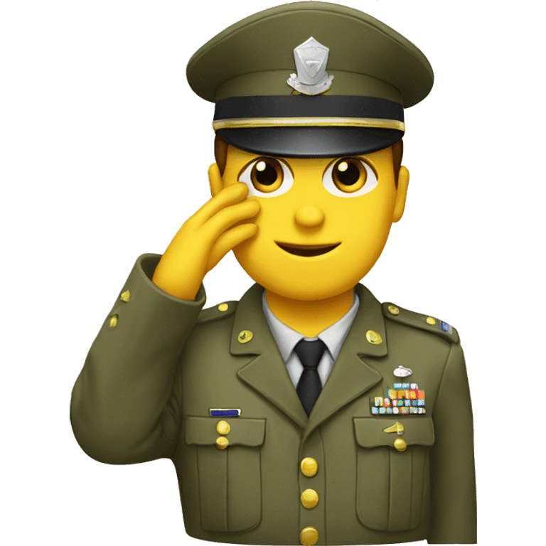 sergeant saluting emoji