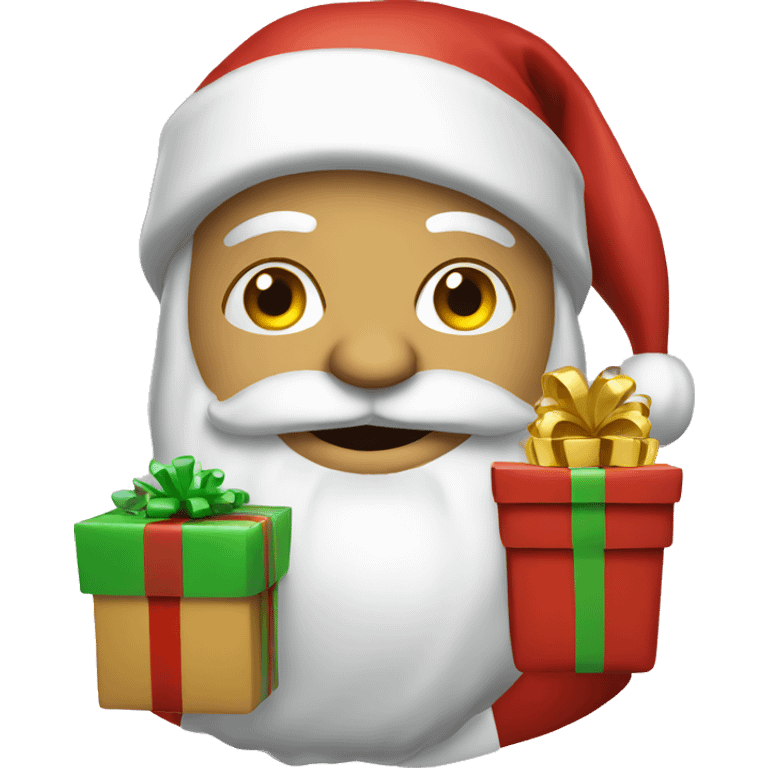 santa with presents emoji