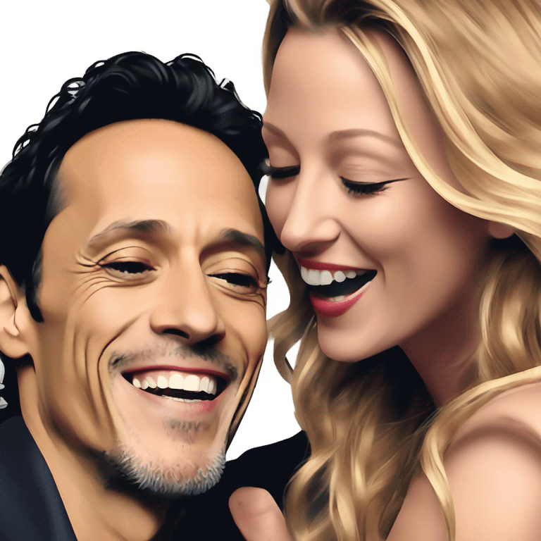 Marc anthony kissing Blake lively emoji