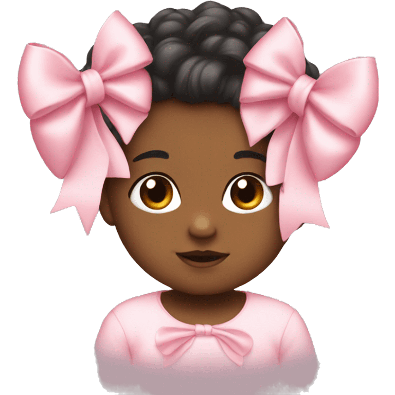 Baby pink bow emoji