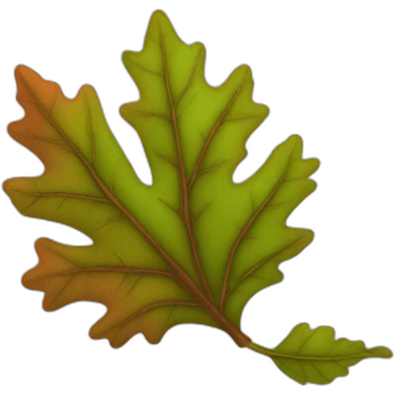 red oak leaf emoji