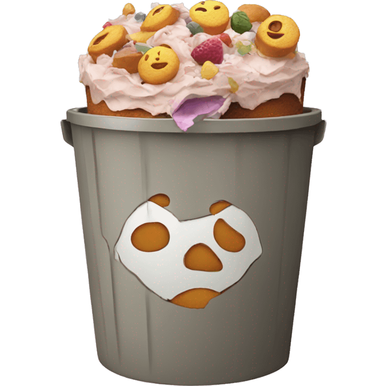 cake in the trash emoji