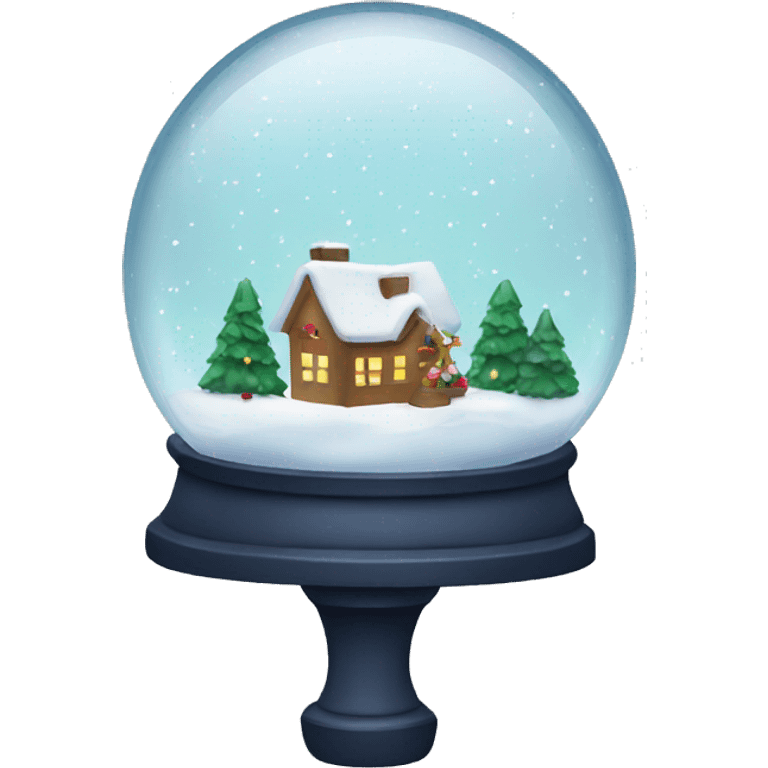 Christmas snowglobe emoji