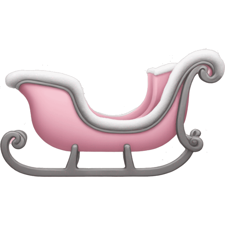 light pink sleigh emoji