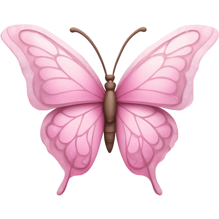 Pink butterfly emoji