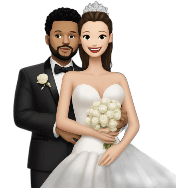 the weeknd marrying bella hadid emoji