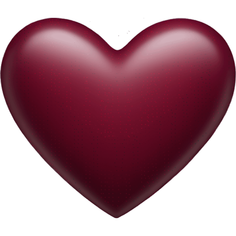 burgundy heart emoji