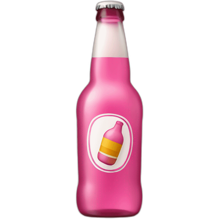 Pink Bottle beer emoji